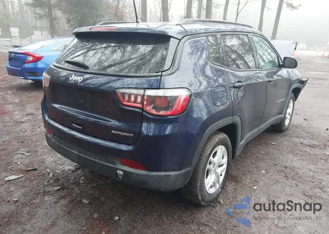 2018 Jeep Compass Sport Fwd z USA, uszkodzony, nr VIN 3C4NJCAB6JT487262